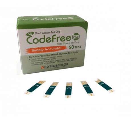 Prúžky pre glukomer SD CodeFree / SD CodeFree Plus